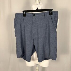 Denali Heather Navy Blue Stretch Hybrid Shorts Mens 34 D427617S